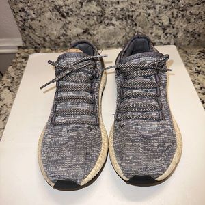 Adidas pure Boost Gray Running Shoes Men’s Size 9